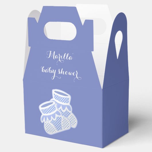 Babysocken - blau geschenkschachtel (Geöffnet)