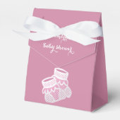 Babysocken - rosa geschenkschachtel (Vorderseite)