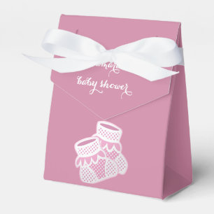 Babysocken - rosa geschenkschachtel