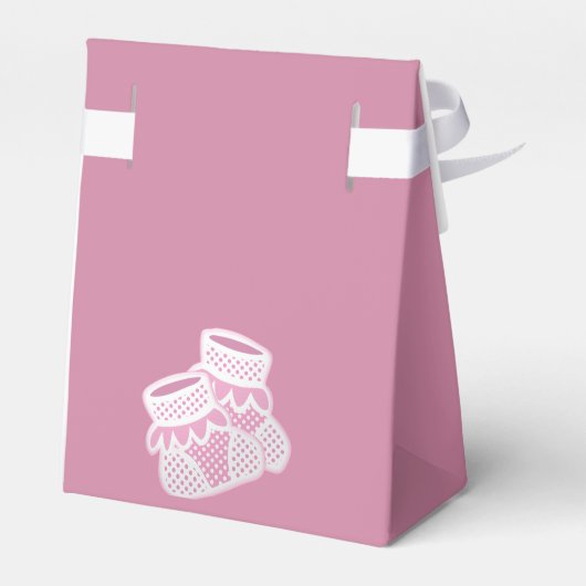 Babysocken - rosa geschenkschachtel (Rückseite)