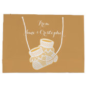 Babysocken - Sonnenblume Große Geschenktüte (Rückseite)