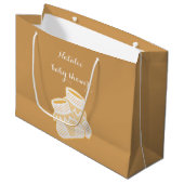 Babysocken - Sonnenblume Große Geschenktüte (Vorderseite Schrägansicht)