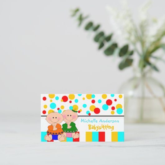 Babysorgfalt u. -geschäft visitenkarte (Stehend Vorderseite)