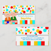 Babysorgfalt u. -geschäft visitenkarte (Vorne/Hinten)