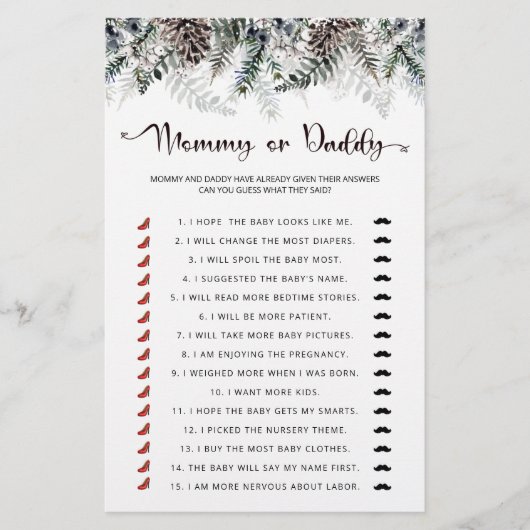 Babyspiel Mama oder Papa (Vorderseite)