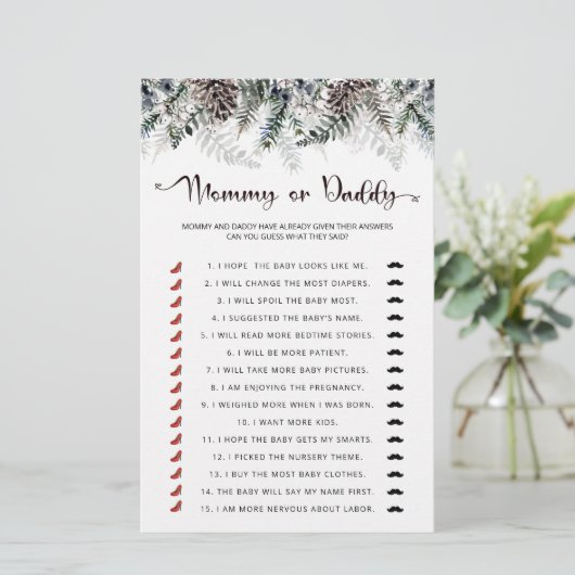 Babyspiel Mama oder Papa (Stehend Vorderseite)