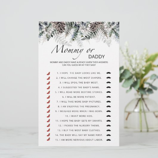 Babyspiel Mama oder Papa (Stehend Vorderseite)