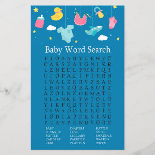 Babyspielzeug Baby Showroom Word Search Game
