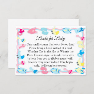 Babyspielzeug-Babydusche Bücher für Baby Einladung