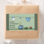 Babyspielzeug - Babyduschetikett für Junge und Mäd (Insitu)