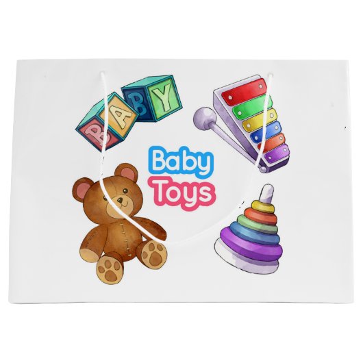 Babyspielzeug Große Geschenktüte (Vorderseite)