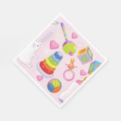 Babyspielzeug und Kinderzimmer Serviette (Ecke)