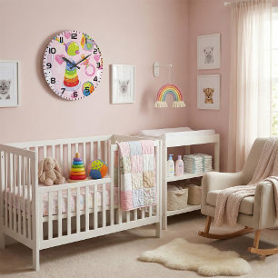 Babyspielzeug und Kinderzimmermöbel Große Wanduhr