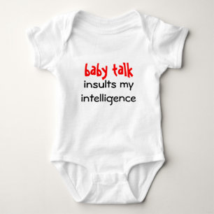Babysprache beleidigt meine Intelligenz Baby Strampler