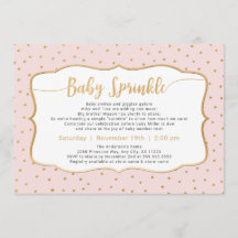 Babysprink mit Goldkonfetti
