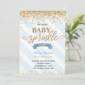 Babysprinkdusche Party Einladung (Stehend Vorderseite)
