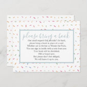 Babysprinkle Babydusche Buchungsanfrage Einladungspostkarte (Vorne/Hinten)