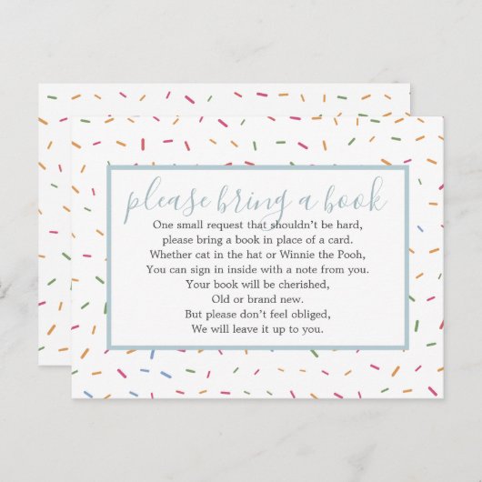 Babysprinkle Babydusche Buchungsanfrage Einladungspostkarte (Vorne/Hinten)