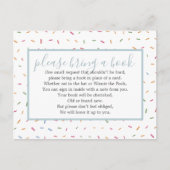 Babysprinkle Babydusche Buchungsanfrage Einladungspostkarte (Vorderseite)