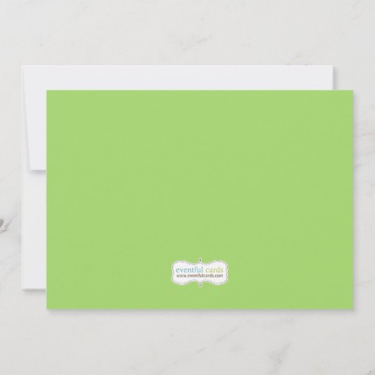 Babysprinkle Dusche Einladung Geschlecht neutral (Rückseite)