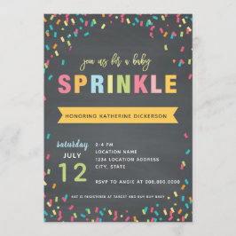 Babysprinkle-Dusche Einladung Mehrfarben