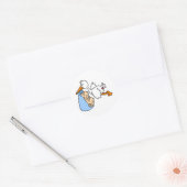 BABYSTORKTWINS RUNDER AUFKLEBER (Umschlag)