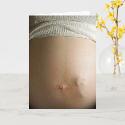 Babystoß Karte (Gelbe Blume)