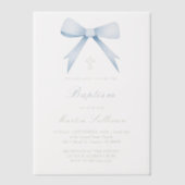 Babytaufe Pergament Einladungen (Vorderseite)