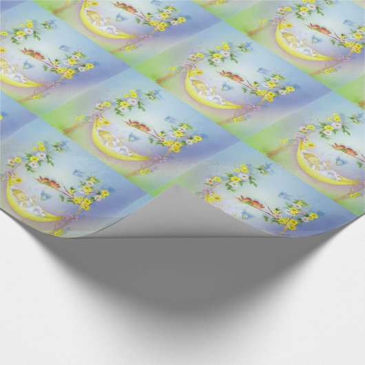 Babytaufe, Taufe Geschenkpapier (Ecke)