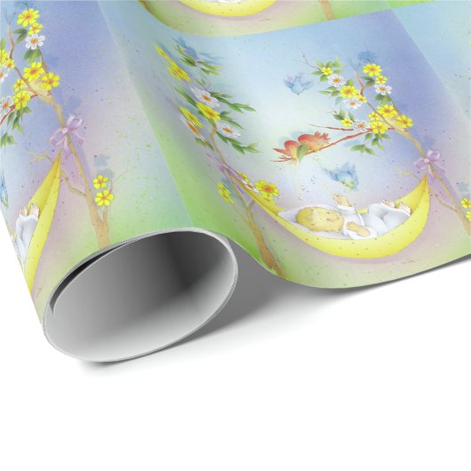 Babytaufe, Taufe Geschenkpapier (Rolleneckpunkt)