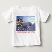 Babytee, fröhliche Weihnachten und glückliche Rent Baby T-shirt (Vorderseite)