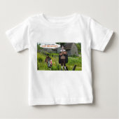 Babytee glücklich Dankeschön Baby T-shirt (Vorderseite)