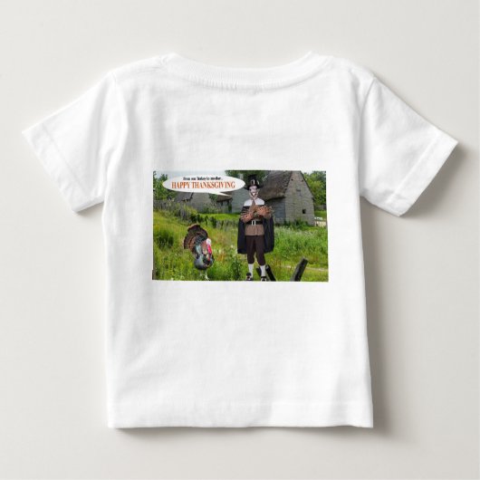 Babytee glücklich Dankeschön Baby T-shirt (Rückseite)