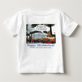 Babytee. Glückliches Oktoberfest! Giraffe/Mädchen Baby T-shirt