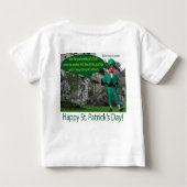Babytee. Happy St. Patrick's Day. Baby T-shirt (Rückseite)
