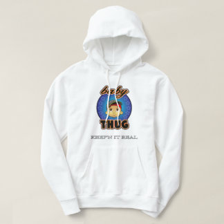 babyTHUG Baby-Gesichts-WeißHoodie Hoodie