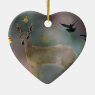 Babytier-Waldphantasie Keramik Ornament