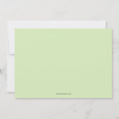 Babytiere 1. Geburtstag Party Einladung (Rückseite)