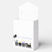 Babytiere auf einer Babydusche-Geschenkboxen Geschenkschachtel (Geöffnet)