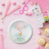 Babytiere Heißluftballon Babydusche 7" Platten Pappteller (Party)