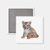 Babytiger Magnet (Vorderseite/Rückseite)