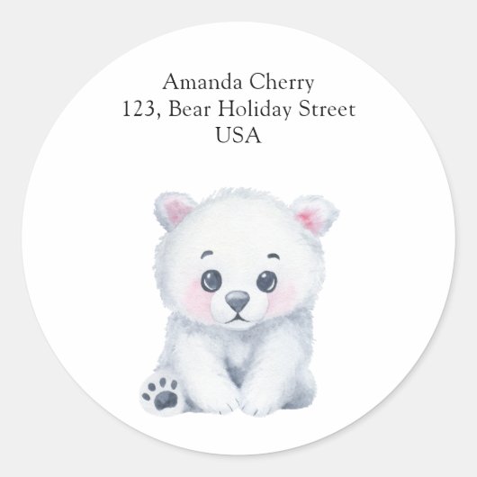 Babytragen Polar - Versandmarke Runder Aufkleber (Vorderseite)