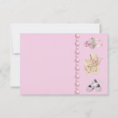 Babytragen, Schuhe, Schnuller, Perlen Vielen Dank Dankeskarte (Rückseite)