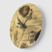 Babytrappe der 20er Jahre Große Wanduhr (Winkel)