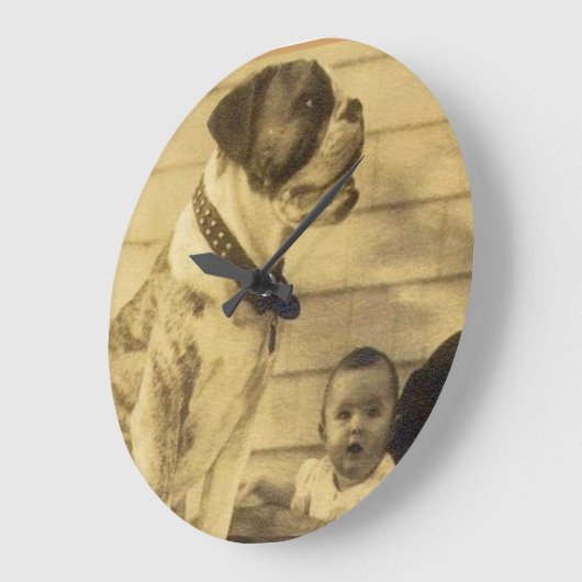 Babytrappe der 20er Jahre Große Wanduhr (Winkel)