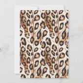 Babytropendusche aus Leopard-Blume Einladung (Rückseite)