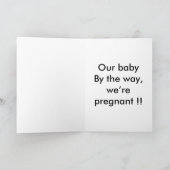 Babyüberraschung Ankündigung (Innenseite)