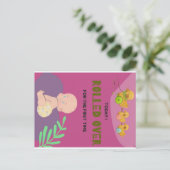 Babyüberrollung Postkarte (Stehend Vorderseite)