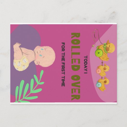 Babyüberrollung Postkarte (Vorderseite)