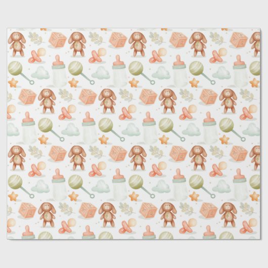 Babyverpackungspapier Geschenkpapier (Flach)